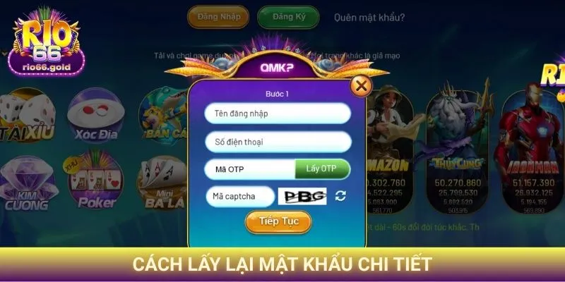 Cách lấy lại mật khẩu chi tiết