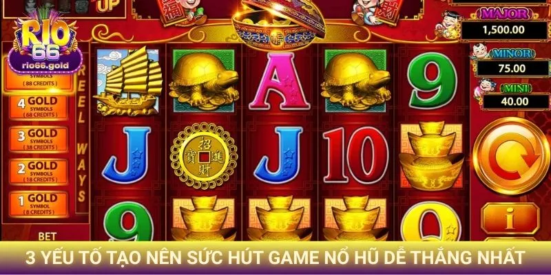 3 yếu tố tạo nên sức hút game nổ hũ dễ thắng nhất