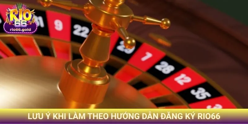 Lưu ý khi làm theo Hướng dẫn Đăng ký Rio66