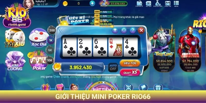 Mini Poker Rio66 - Khám Phá Các Mẹo Chinh Phục Game Bài 1 Giới thiệu Mini Poker Rio66
