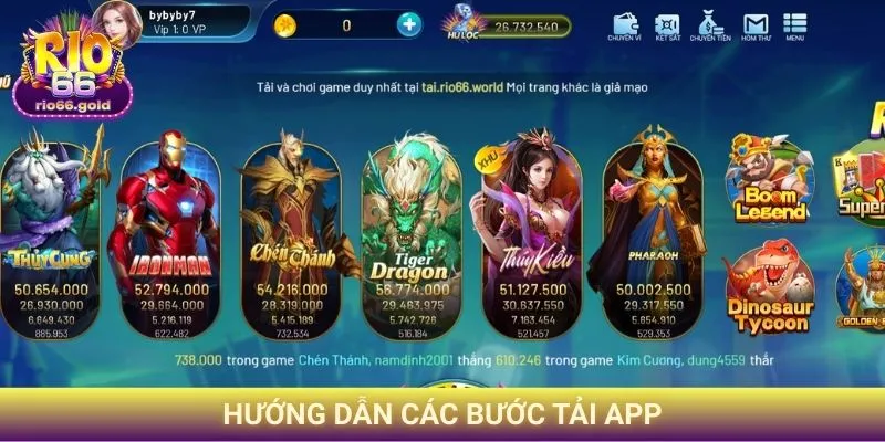 Hướng dẫn các bước tải app
